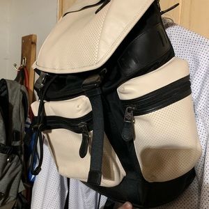 Coach men’s leather backpack terrain trek pack